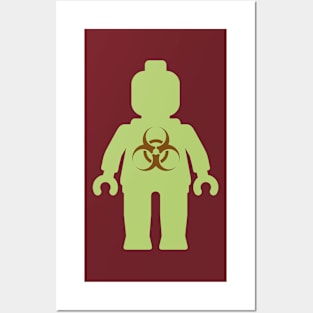 Minifig with Radioactive Symbol Posters and Art